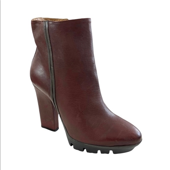 SOLD Alberto Fermani Whiskey Leather High Heel Ankle Boots - Picture 4 of 10